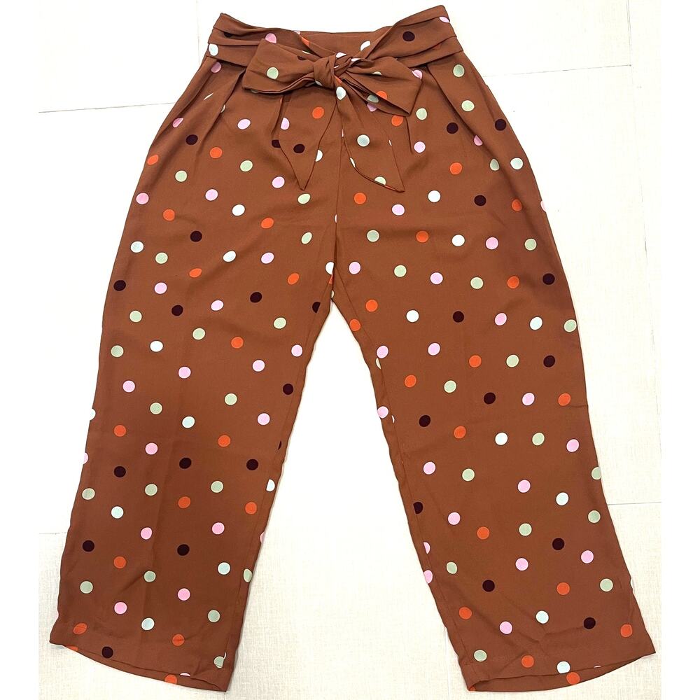 Dee Elly Polka Dot Wide Leg Pants